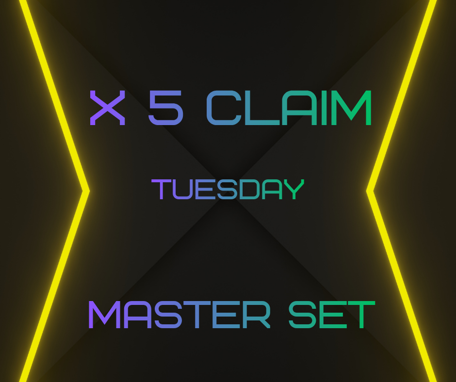 The 5 Claim Master Set (Pre-Claim / Half-Time Only) (Tuesday)