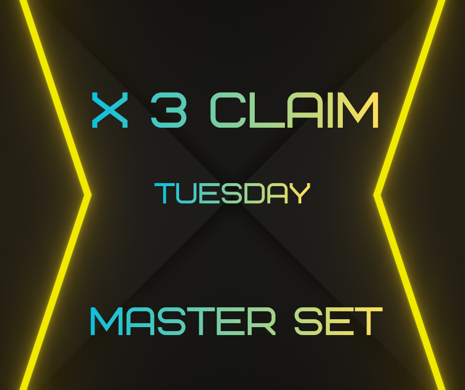 The 3 Claim Master Set (Pre-Claim / Half-Time Only) (Tuesday)