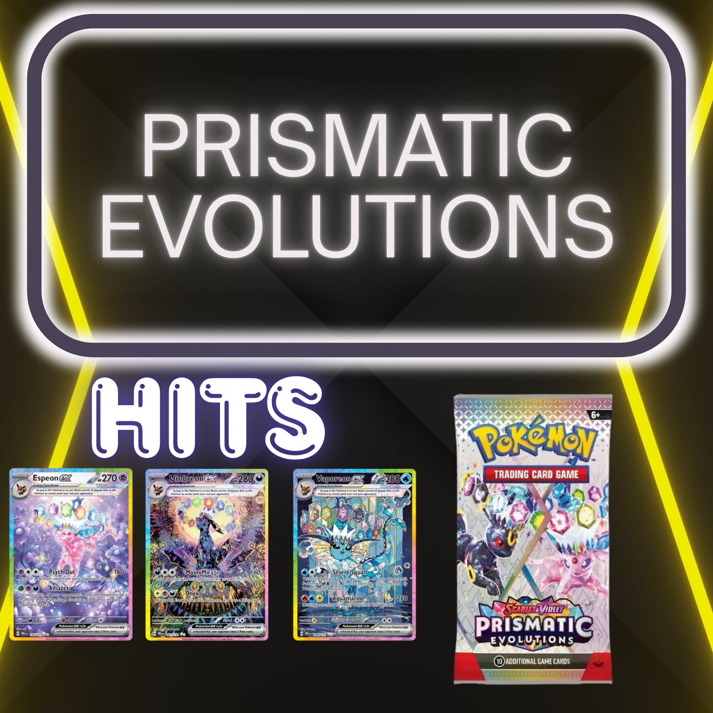 Prismatic Evolutions - MUST NOTE IN CHECKOUT - RIPPED OR SEALED