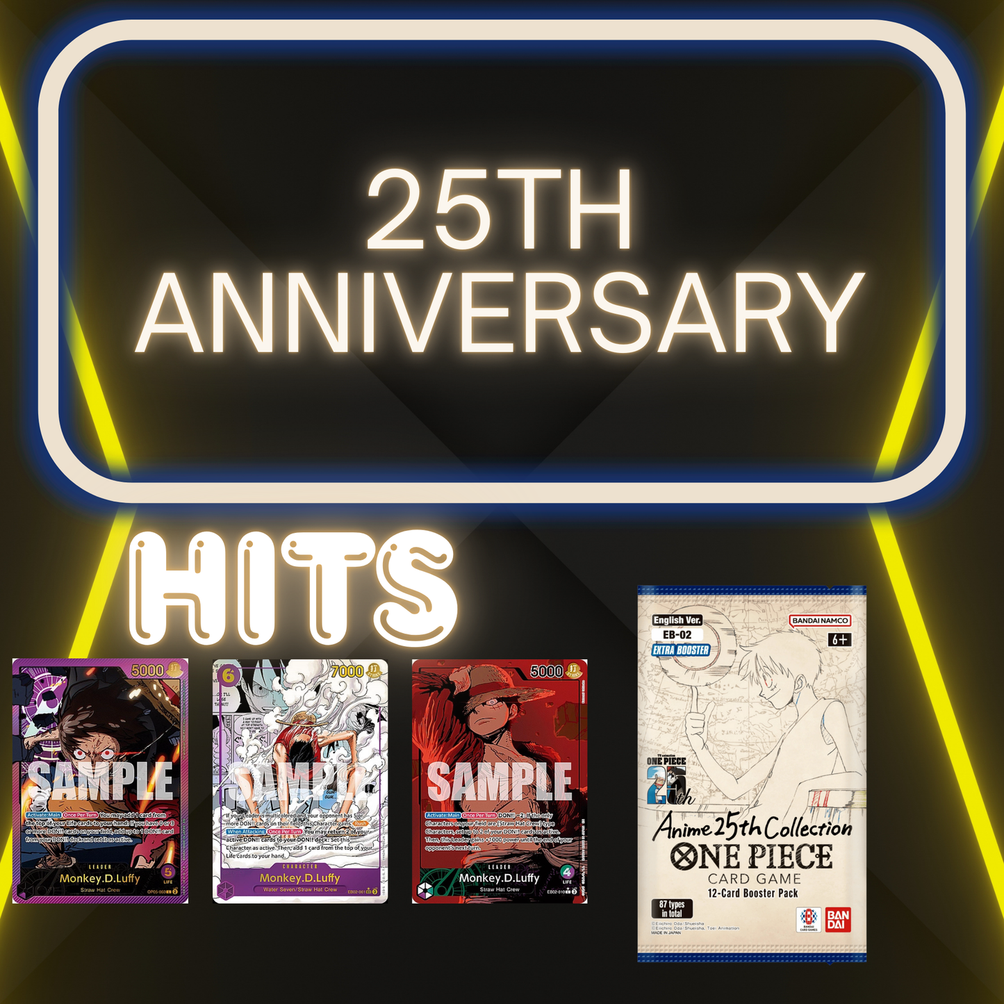 One Piece 25th anniversary - MUST NOTE IN CHECKOUT - RIPPED OR SEALED