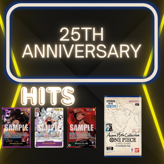 One Piece 25th anniversary - MUST NOTE IN CHECKOUT - RIPPED OR SEALED