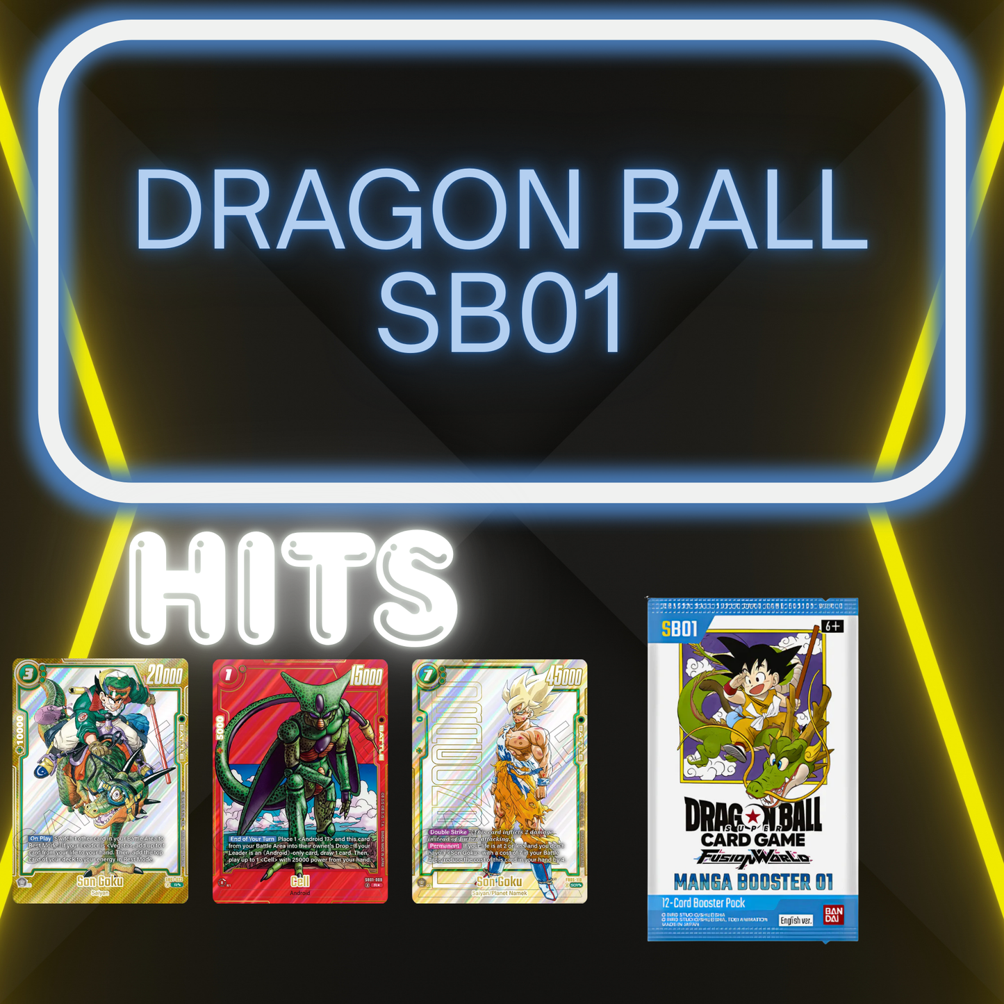 Dragon Ball SB01 - MUST NOTE IN CHECKOUT - RIPPED OR SEALED